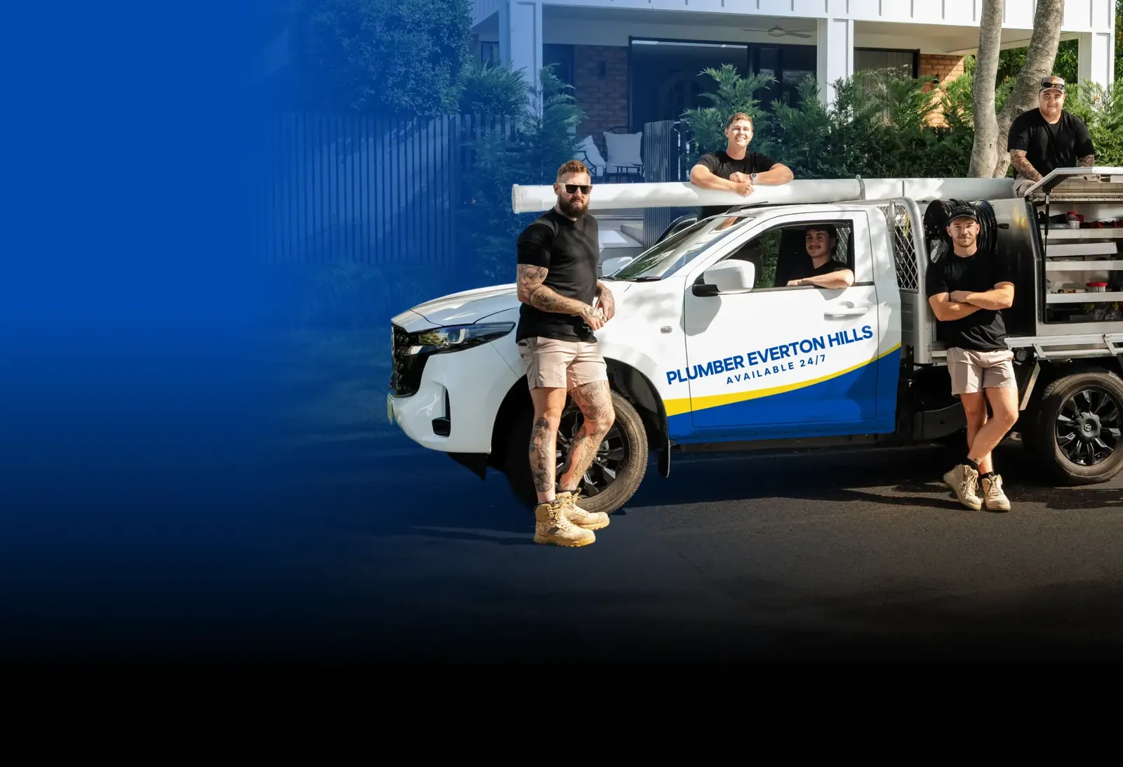 Plumber Everton Hills team with the ute